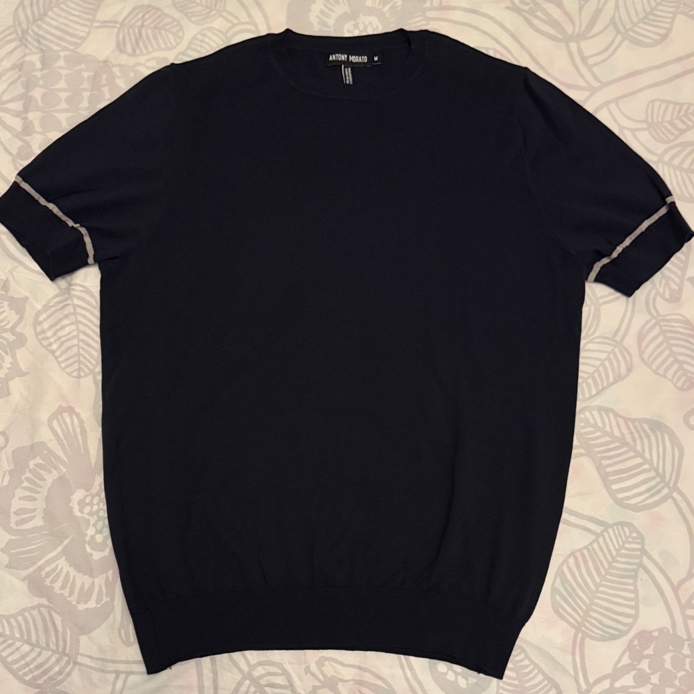 Antony Morato Dark Navy Crewneck soft T shirt